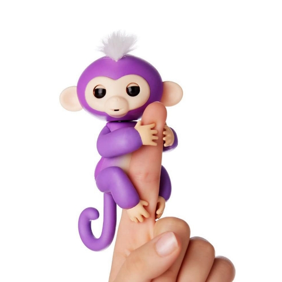 Image de Cenocco Jouet à Doigts Singe Heureux Mauve