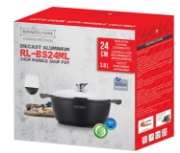 Image de Royalty Line RL-BS24M: Marmite et cocotte en marbre - 24cm