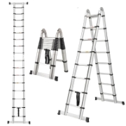 Image de Herzberg HG-5560: Echelle télescopique rétractable en aluminium - 5.6M
