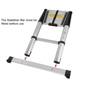 Image de Herzberg HG-5560: Echelle télescopique rétractable en aluminium - 5.6M