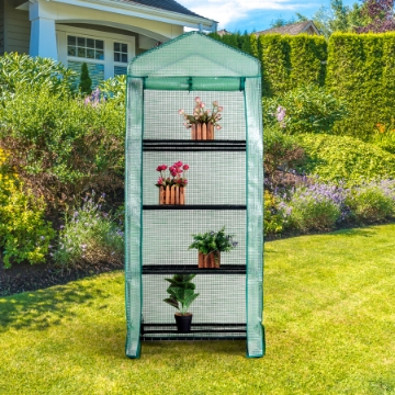 Show details for Herzberg HG-8001; 4-Tier Greenhouse Picture of Herzberg HG-8001; 4-Tier Greenhouse
