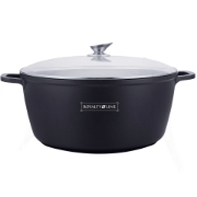 Image de Royalty Line RL-BS36M: Cocotte en fonte avec couvercle en verre - 36 cm