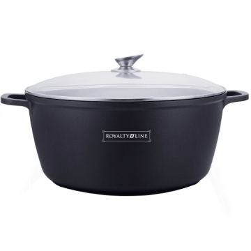 Show details for Royalty Line RL-BS36M: Die Cast Casserole with Glass Lid - 36cm Picture of Royalty Line RL-BS36M: Die Cast Casserole with Glass Lid - 36cm
