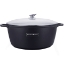 Afbeeldingen van Royalty Line RL-BS36M: Gegoten braadpan met glazen deksel - 36cm