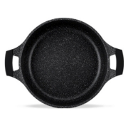 Image de Royalty Line RL-BS36M: Cocotte en fonte avec couvercle en verre - 36 cm