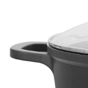Image de Royalty Line RL-BS36M: Cocotte en fonte avec couvercle en verre - 36 cm