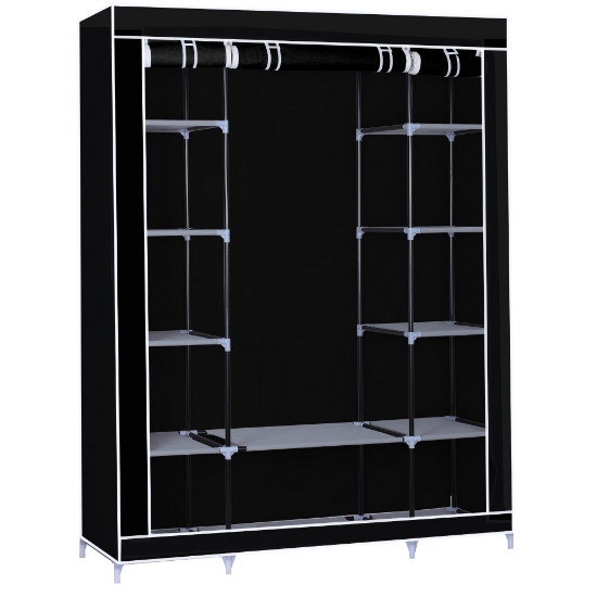 Image de Herzberg HG-8009: Armoire de rangement - Grande Noire
