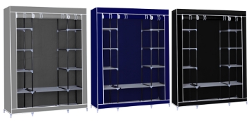 Show details for Herzberg HG-8009: Storage Wardrobe - Large Black Picture of Herzberg HG-8009: Storage Wardrobe - Large Black