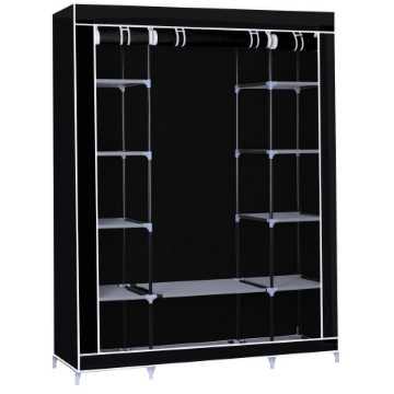 Show details for Herzberg HG-8009: Storage Wardrobe - Large Black Picture of Herzberg HG-8009: Storage Wardrobe - Large Black
