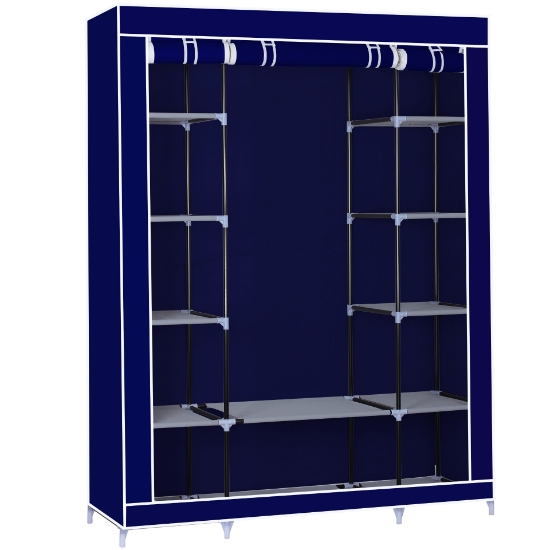 Image de Herzberg HG-8009: Armoire de rangement - Grande Bleu