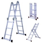 Picture of Herzberg HG-5002: Multi-OrientationAluminum Folding Ladder