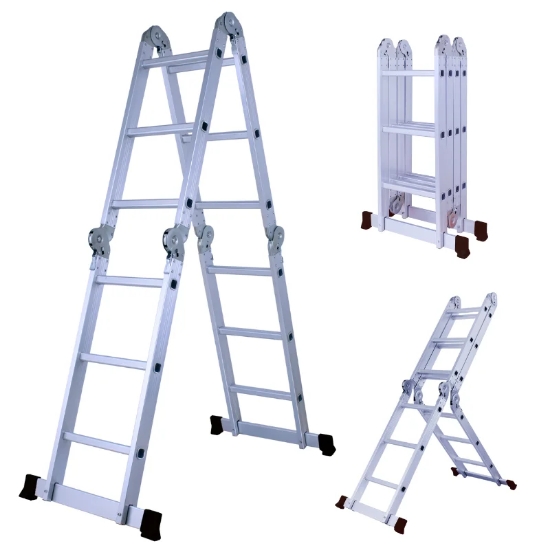 Picture of Herzberg HG-5002: Multi-OrientationAluminum Folding Ladder