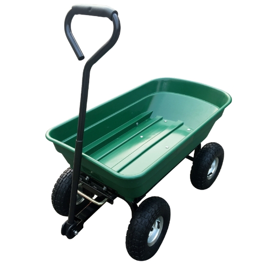 Image de Herzberg HG-8028-75: Chariot-Benne à Roues 75L