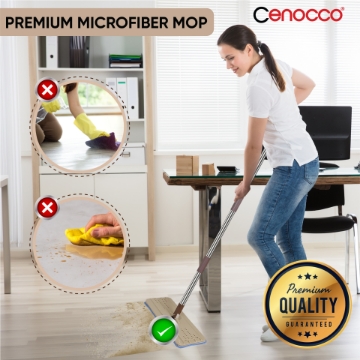 Show details for Cenocco CC-9070: Flat Mop with Bucket Brown Picture of Cenocco CC-9070: Flat Mop with Bucket Brown