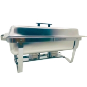 Image de Herzberg HG-8022-1: Chafing Dish en acier inoxydable de 9 pintes - 1 contenant