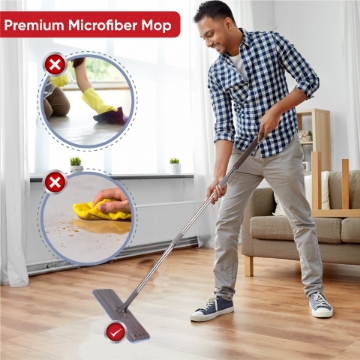 Show details for Cenocco CC-9077: Flat Mop with Bucket Red Picture of Cenocco CC-9077: Flat Mop with Bucket Red