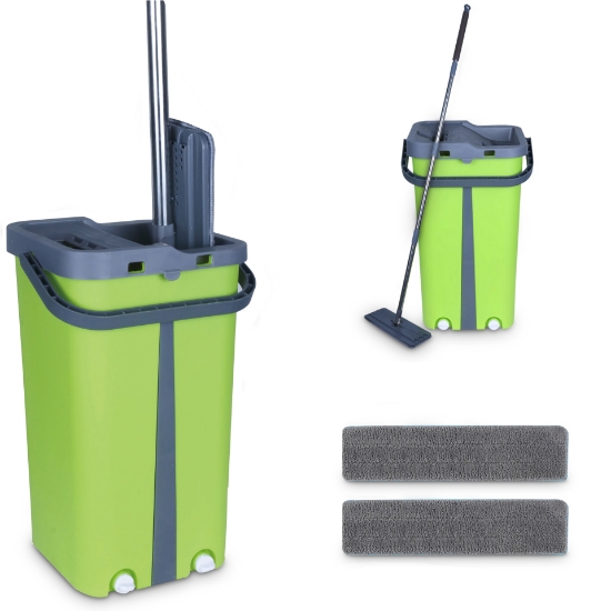 Picture of Cenocco CC-9077: Flat Mop with Bucket Green