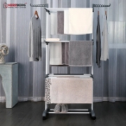 Image de Herzberg HG-8034GRY: Porte-vêtements de Déménagement - Grijs