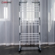 Image de Herzberg HG-8034GRY: Porte-vêtements de Déménagement - Grijs