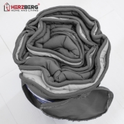 Image de Herzberg HG-2420BCO: Couette En Microfibre Bicolore - 240x200cm Gris