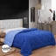 Picture of Herzberg HG-2420BCO: Bicolor Microfiber Duvet - 240x200cm Blue