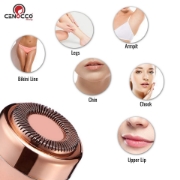 Image de Cenocco Beauty CC-9095: Tondeuse à Sourcils et Rasoir Pour le Visage 2 en 1 Blanc