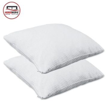 Show details for Herzberg HG-65X2: 2 Pieces Shredded Memory Foam Pillow Picture of Herzberg HG-65X2: 2 Pieces Shredded Memory Foam Pillow