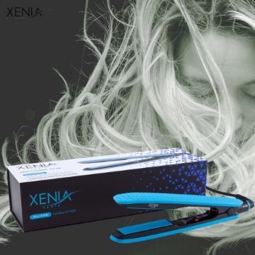 Show details for Xenia Paris JS-140207: Blue Silicone Hair Straightener Picture of Xenia Paris JS-140207: Blue Silicone Hair Straightener