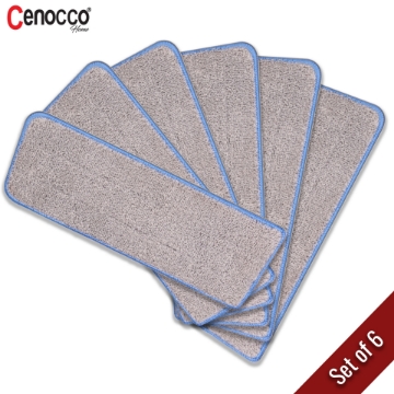 Show details for Cenocco CC-MOPM6: Set of 6 Washable Microfiber Mop Replacement Pads Picture of Cenocco CC-MOPM6: Set of 6 Washable Microfiber Mop Replacement Pads