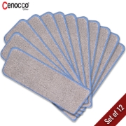 Image de Cenocco Ensemble de 12​ Tampons de Rechange pour Vadrouille en Microfibre Lavables