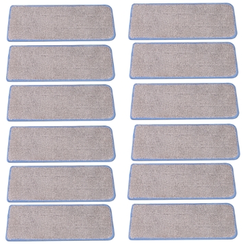 Show details for Cenocco Set of 12 Washable Microfiber Mop Replacement Pads Picture of Cenocco Set of 12 Washable Microfiber Mop Replacement Pads