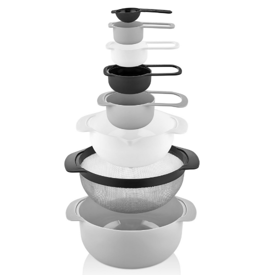 Image de Herzberg Ensemble de bols et tasses à mesurer 8 en 1
