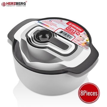Show details for Herzberg 8 in 1 Bowl & Measuring Cups Set Picture of Herzberg 8 in 1 Bowl & Measuring Cups Set
