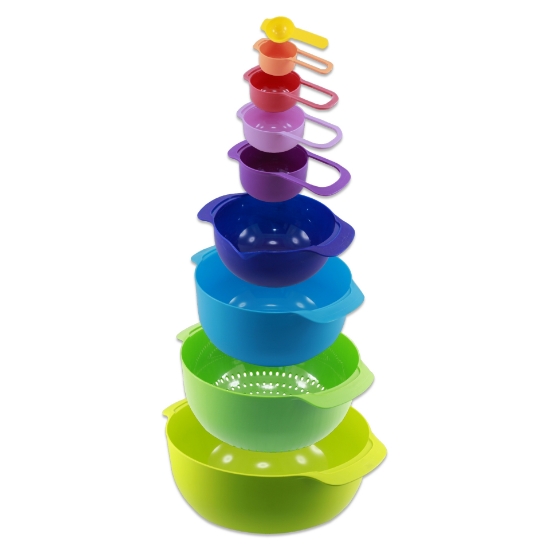 Image de Herzberg Ensemble de bols et tasses à mesurer 9 en 1