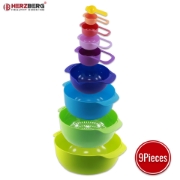 Image de Herzberg Ensemble de bols et tasses à mesurer 9 en 1