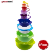Image de Herzberg Ensemble de bols et tasses à mesurer 9 en 1