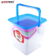 Image de Herzberg Ensemble de contenants cubiques pour aliments 5 en 1 avec poignée