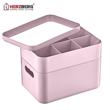 Show details for Herzberg HG-OKY676: 2 Layer Multipurpose Organizer Box Pink Picture of Herzberg HG-OKY676: 2 Layer Multipurpose Organizer Box Pink