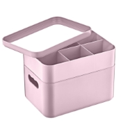 Image de Herzberg HG-OKY676: Boîte de rangement polyvalente à 2 couches Mauve