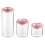Image de HerzbergEnsemble de pots de stockage sous vide Rose