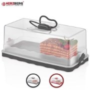 Image de Herzberg HG-L575: Dôme à gâteau bâton Rouge