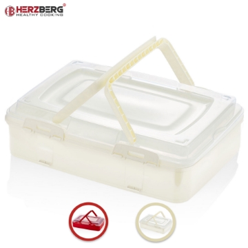 Show details for Herzberg HG-L719: Single-Tier Takeaway Pastry Carrying Box Red Picture of Herzberg HG-L719: Single-Tier Takeaway Pastry Carrying Box Red