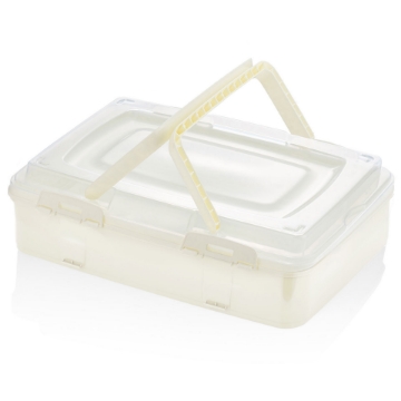 Show details for Herzberg HG-L719: Single-Tier Takeaway Pastry Carrying Box Ivory Picture of Herzberg HG-L719: Single-Tier Takeaway Pastry Carrying Box Ivory