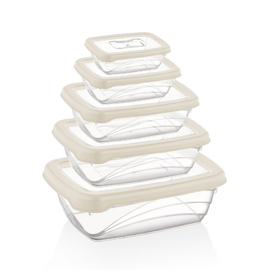 Image de Herzberg 5 Pièces Bio Saver Box Set Ivoire