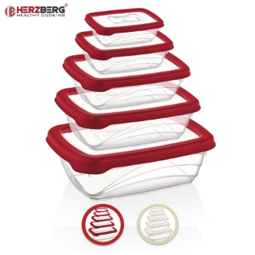 Show details for Herzberg 5 Pieces Bio Saver Box Set Ivory Picture of Herzberg 5 Pieces Bio Saver Box Set Ivory