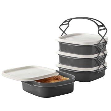 Show details for Herzberg 4 Layer Tetra Lunch Box Picture of Herzberg 4 Layer Tetra Lunch Box