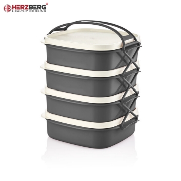 Show details for Herzberg 4 Layer Tetra Lunch Box Picture of Herzberg 4 Layer Tetra Lunch Box