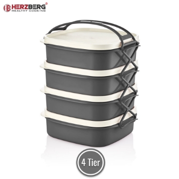Show details for Herzberg 4 Layer Tetra Lunch Box Picture of Herzberg 4 Layer Tetra Lunch Box
