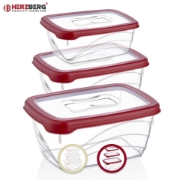 Image de Herzberg Coffret 3 pièces Extra Deep Bio Saver Rouge