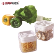 Image de Herzberg HG-8032 : Trancheuse à légumes avec bol et ensemble de récipients de stockage